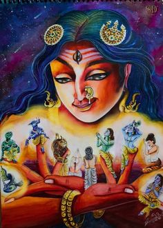 Maa Lalita Tripura Sundari, Lalita Tripura Sundari, Tripura Sundari, Mother Painting, Ancient Indian Art, Saraswati Goddess, Shakti Goddess