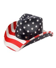 in stock Americana Rodeo Hat With Curved Brim, Americana Curved Brim Hat For Rodeo, Americana Style Curved Brim Hat For Rodeo, 4th Of July Beach Cap, Adjustable Hats With Curved Brim For 4th Of July, Adjustable Curved Brim Hats For 4th Of July, Adjustable Americana Hat With Short Brim, Adjustable Size Flat Brim Patriotic Hat, 4th Of July Wide Brim Beach Hat