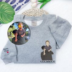 Custom Embroidered Sweatshirt Father Day Gift Photo Sweatshirt Couple Sweatshirt Couples Portrait Funny Dad Hoodies Custom Portrait Crewneck You will get design preview within 2 days I T E M ∙ D E T A I L S * Crewneck Sweater, 65% cotton, 35% polyester * Unisex Sizing: S, M, L, XL, 2XL,3XL,4XL,5XL Care Instructions: For optimal care, machine wash in cold water. Either tumble dry on low heat or hang to dry. Remember to wash inside out. Avoid ironing or dry cleaning. P R O C E S S I N G ∙ & ∙ S H Couples Portrait, Gift Photo, Fathers Day Shirts, Dad Humor