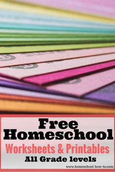 free homeschool worksheets and printables all grade levels