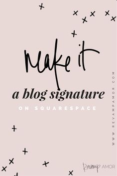 a pink background with black lettering that says nuke it, a blog signature on squarespace