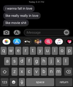 the text message is being displayed on an iphone's keyboard, and it appears to be in conversation with someone else