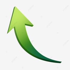 a green arrow pointing upward on a white background, icon, symbol, arrows png and psd