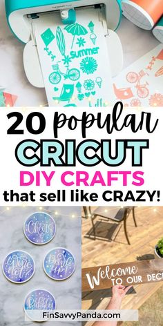 the top 20 popular cricut diy crafts that sell like crazy