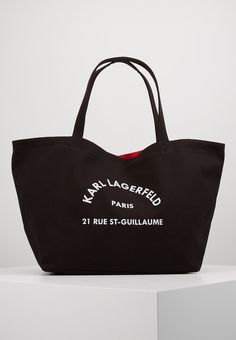 KARL LAGERFELD RUE ST GUILLAUME TOTE - Tote bag - black Karl Lagerfeld Bags, Karl Lagerfeld Paris, Medium Tote, Fashion Updates, Black Tote Bag, Cotton Bag, All About Fashion, Karl Lagerfeld, Fashion Item