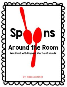 spoons around the room word hunt with long and short foot sounds