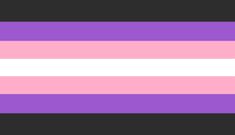 the thin pink and purple striped flag