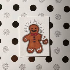 a small card with a ginger on it