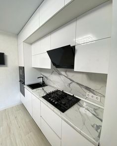 kitchen decoration Open Kitchen Design, Marble Countertops Kitchen, Handleless Kitchen, Kabinet Dapur, Modern Small House Design, Kitchen Cupboard Designs, Modern Kitchen Cabinet Design, Kitchen Interior Design Modern, Kitchen Design Plans