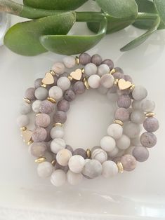 Lepidolite Benefits Bracelet Lepidolite Triangle Charm - Etsy UK Marble Beaded Bracelets, Natural Stone Bracelet Ideas, Bead Bracelet Ideas Aesthetic, Bead Bracelet Design Ideas, Marble Bracelets, Cristal Bracelet, قلادات متدلية, Marble Bracelet