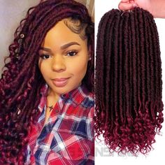 Crochet Locs Hair, Faux Locs Curly Ends, Extension Dreadlocks, Faux Dreads, Braids Pictures, Crochet Dreadlocks, Locs Crochet, Kanekalon Hairstyles, Jumbo Box Braids