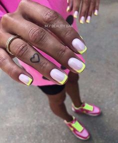 Nail Design Glitter, Nagellack Trends, Minimal Nails, Cute Nail, Minimalist Nails, Cute Nail Designs, Short Acrylic Nails