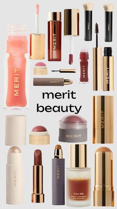 Merit Skincare, Merit Beauty Aesthetic, Merit Aesthetic, Spring Makeup Products, Merit Makeup, Makeup Aesthetic Products, Makeup Inspo Aesthetic, Summer Makeup Products, Makeup Types