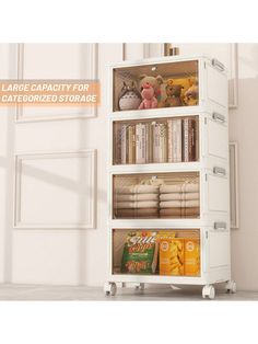 [Premium Quality and Durable Construction]: Crafted from high-grade PP material, our plastic folding storage boxes are built to withstand daily wear and tear, ensuring long-lasting durability and reliability.[Versatile Opening Options for Convenience]: Featuring two opening methods – a top lid for quick storage and a front magnetic door for easy access – our stackable storage bins offer convenient ways to store and retrieve items without hassle.[Efficient Space Utilization and Easy Storage]: Wit Stackable Storage Boxes, Collapsible Storage Bins, Stackable Storage Bins, Collapsible Storage, Storage Bins With Lids, Plastic Storage Bins, Swivel Wheels, Stackable Storage, Closet Organizers