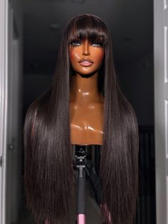 Lace: 5 x 5 Closure Length: 24" Texture: Super loose wave Black Human Hair Wig, Glam Hairstyles, Fringe Wig, Lace Wigs Styles, Braided Hairstyles For Black Women Cornrows, Wig Black, Frontal Wig Hairstyles, Cabello Hair, Bridal Hair Inspiration