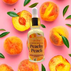 Peachy Peach Scented Body Oil, Peach Glow Oil, Hand made Body Oil, Peach Body Oil, Gift, Summer scents https://etsy.me/3N0Bj5f #peachbodyoil #peachskincare #peachbodycream #mothersdaygift #strawbe Peach Scented Products, Peach Outfits, Peach Clothes, Summer Scents