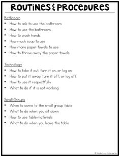 a printable worksheet with instructions to help students learn how to use the bathroom