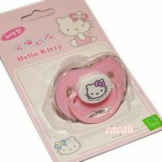 the hello kitty pacifier is in its packaging