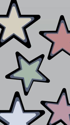 an image of five stars in different colors