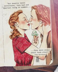 a drawing of two women kissing each other with an ice cream cone in their hand