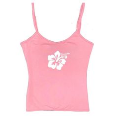 Aesthetic tank top with a black hibiscus flower on the front - boogzel clothing Summer Sleeveless Hawaiian Tops, Hawaiian Sleeveless Beach Tops, Summer Hawaiian Sleeveless Tops, Hawaiian Sleeveless Summer Tops, Y2k Sleeveless Tank Top For Vacation, Y2k Style Sleeveless Tank Top For Vacation, Y2k Style Tank Top For The Beach, Y2k Camisole Tank Top For Beach, Casual Sleeveless Tank Top With Tropical Print