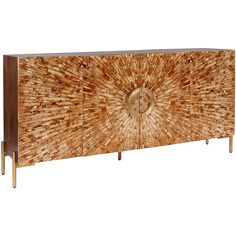 Safari Bone Inlay Sideboard, Brown-High Fashion Home Modern Buffets And Sideboards, Bone Inlay Furniture, Modern Buffet, Star Burst, Bookcase Sideboard, Functional Decor, Bone Inlay, High Fashion Home, Canvas Art Wall Decor