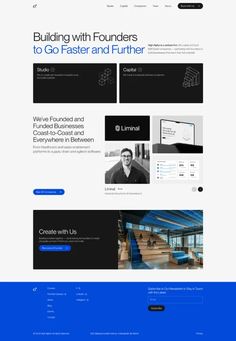 the website design for an architecture firm