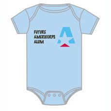 Pick up this adorable onesie for your future AmeriCorps Alum! - $11.99 How Big Is Baby, Baby Registry, Mini Me, Baby Shower Cakes, Onesies, I Laughed, Baby Onesies, Baby Shower Gifts, Book Worth Reading