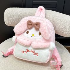 Material: Velvet Features: Earthquake Resistance, Burden Reduction, Spine Protection, Others Style: Childlike cute Pattern: Cartoon animation Occasion: Daily Matching Kawaii Kuromi, Kuromi Melody, Cartoon Backpack, Puppy Supplies, Plush Backpack, Backpack Material, Childrens Backpacks, Hello Kitty Plush, Back To School Gifts