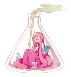 Bonnibel Bubblegum, Conical Flask, Adveture Time, Marceline And Princess Bubblegum, Marceline And Bubblegum, Finn The Human, Time Princess, Jake The Dogs, Princess Bubblegum