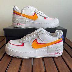 Brand New Nike Air Force 1 Shadow Size Women 9 Style Code: Dz1847-100 Color: White/Siren Red/Photon Dust/Sundial ******** Please Take A Close Look Of All Pics And Video, You Will Get The Exact Pair Of Shoes Displayed In Pics. All Sales Are Final And I Don’t Accept Return! Thank You! Nike Air Vapormax 2019, Nike Air Force 1 Shadow, Black Athletic Shoes, Air Force 1 Shadow, New Nike Air Force, Nike Air Vapormax Flyknit, Nike Zoom Pegasus, White Shoes Sneakers, Nike Air Zoom Pegasus