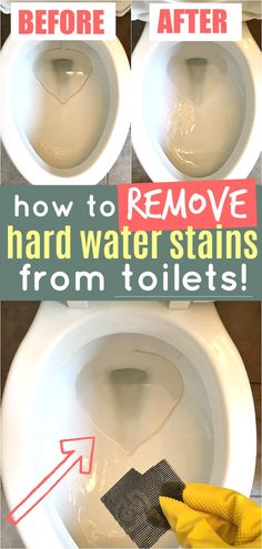 how to remove hard water stains from toilets with the help of cleaning cloths and sponges