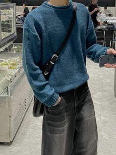 Dark Blue Men Outfit, Black And Blue Outfit Men, Blue Aesthetic Outfit Men, Navy Pants Outfit Men, Blue Sweater Outfit Men, Blue Hoodie Outfit Men, Navy Blue Outfit Men, Blue Outfits Men, Navy Blue Outfit Ideas