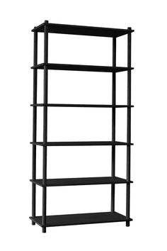 Minimalist Shelving System | WOUD Elevate | Woodfurniture.com Modular Shelving System, Minimalist Shelves, Modular Shelving, Small Side Table, Low Shelves, Kids Nursery Decor, Burke Decor, Wood Shelves, Black Paint