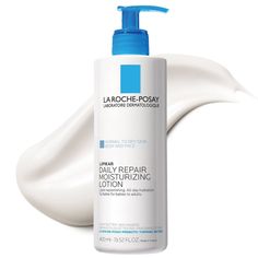 La Roche Posay Daily Body Moisturizer with Shea Butter & Glycerin is a daily lightweight body lotion for dry skin that helps replenish skin's essential lipids and provides all day hydration. It is a heavy-duty formula with a lightweight, fast absorbing texture that leaves skin feeling smooth and moisturized with a non-greasy and non-sticky finish. Its formula contains a high concentration of La Roche-Posay Prebiotic Thermal Water known for its hydrating, soothing, and antioxidant properties, She Cold Cream, Fragrance Free Lotion, Shea Butter Body Lotion, Body Lotion For Dry Skin, Best Lotion, Dry Skin Body, Lotion For Dry Skin, Moisturizing Body Lotion, Shea Body Butter