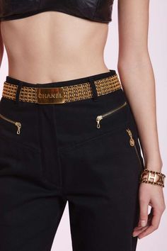 Vintage Chanel Interweaving Belt - Stocking Stuffers | All | Accessories | Chanel | Vintage Chanel Accessories | All Vintage Chanel How To Wear Belts, Studded Belts, Belts Western, Stephen Sprouse, Louis Vuitton Shop, Chanel Chanel, Nice Outfits, Chanel Accessories, Gorgeous Clothes