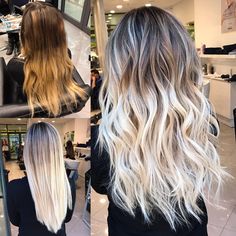 See this Instagram photo by @alennmj • 5,399 likes Ash Blonde Root Smudge, Highlights On Hair, Blonde Root Smudge, Blackberry Hair Colour, Root Smudge, 50 Hair, Curl Hair, Ombré Hair, Hair Color For Women