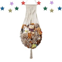 PRICES MAY VARY. 【Unique Design】The top of the stuffed animal hammock is a handmade tapestry, and the bottom with tassels, water drop shape design with beautiful symmetrical appearance. 【Premium Quality】Wall hanging net is made of cotton rope, not easily deformed, sturdy and safe, its elastic edge can easily hold toys of different sizes and types. 【Saving Space】Storage plush toy holder is water drop shape design, which makes the most of wall corner space position, and can save storage space and keep house tidy. 【Easy to Install】Package included 1pcs anchors and hooks, you just need to nail a hook on the wall or ceiling. 【Decorative】Macrame plushie organizer can not only storage stuffed animals, but also a bohemian wall decoration that adds a fun and playful element to their room decor. Fea Macrame Organizer, Hammock Holder, White Plushie, Hammock Corner, Toy Storage Hammock, Teddy Storage, Bears Nursery, Storage Hammock, Room Decor Hanging