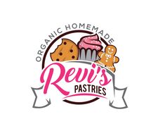 the logo for rewi's pastries, which is made from organic ingredients