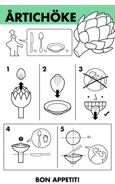 the instructions for how to make an artichoke