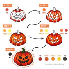 the steps to carving pumpkins for halloween