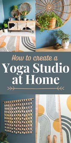 a yoga studio at home with the title how to create a yoga studio at home