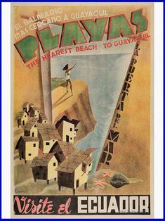 an advertisement for playas in the early 20th century