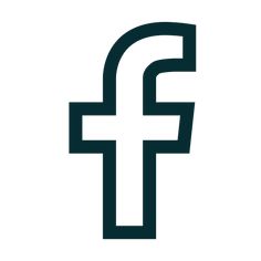 the facebook logo is shown in black and white