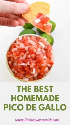 the best homemade pico de gallo recipe