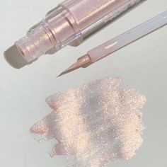 Color: White, Pink, Pearlescent Koleksi Makeup, Makeup Accesories, Ethereal Makeup, Colored Eyeliner, Fancy Makeup, Makeup Looks Tutorial, Liquid Eyeshadow, Eye Makeup Art, Makeup Items