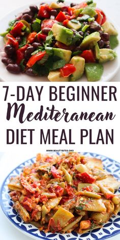 Mediterranean diet plan for beginners! A 7-day Mediterranean diet meal plan with beginner-friendly easy healthy recipes for breakfast, lunch and dinner plus a healthy grocery list for a full week! Healthy Meals Easy, Healthy Recipes For Breakfast, Diet Meal Plan For Beginners, Easy Mediterranean Recipes, Meal Plan For Beginners, Dinner Leftovers, Mediterranean Diet Meal Plan, Mediterranean Diet Plan