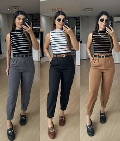 A combinação perfeita para dias quentes Modest Street Fashion, Outfit Trabajo, Office Fits, Church Attire, Look Office, Office Casual Outfit, Stylish Work Attire, Moda Chic