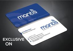 two business cards with the words montis on them and an image of a phone