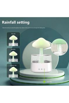 an image of a mushroom lamp with instructions on how to use it and what to put in it